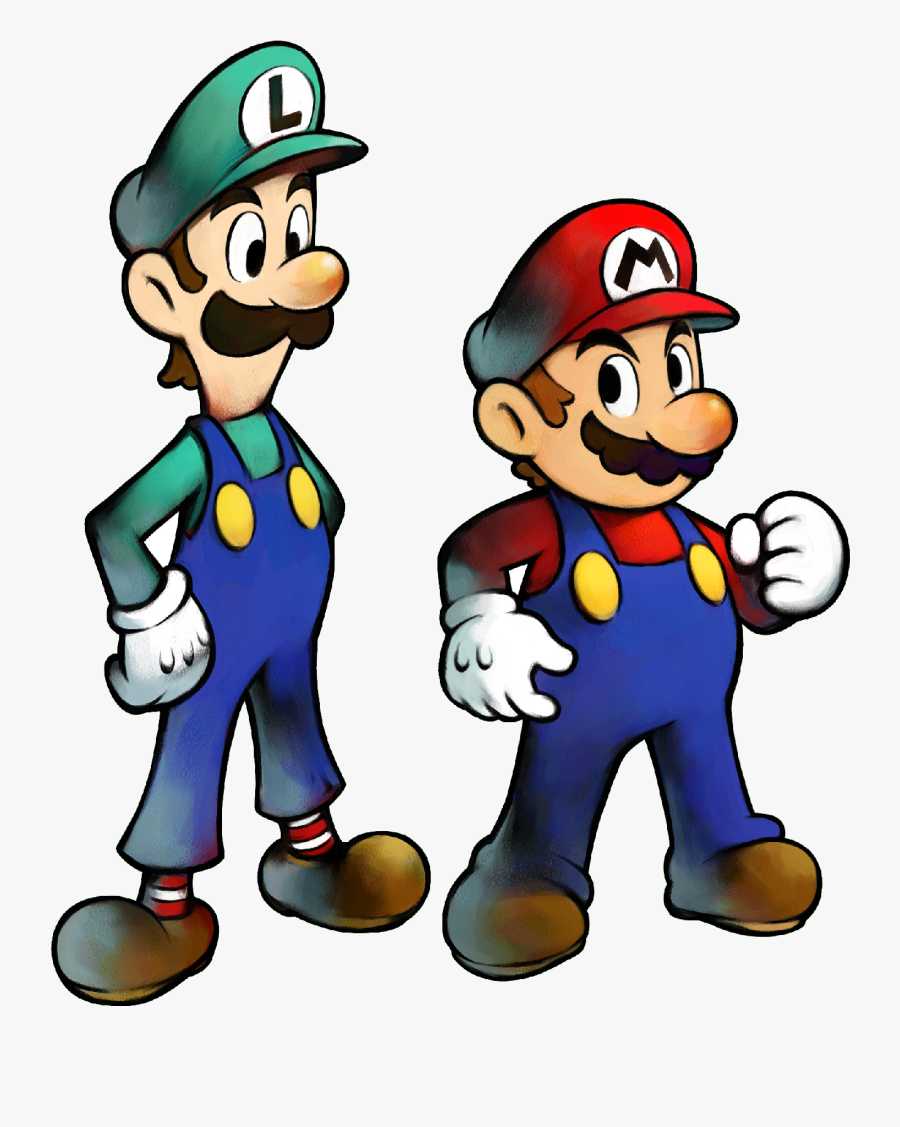 Mario And Luigi Superstar Saga Artwork Clipart , Png - Mario And Luigi Superstar Saga Mario, Transparent Clipart