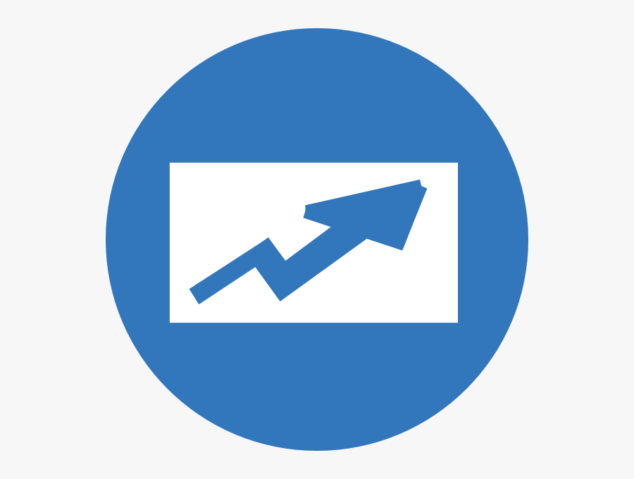 Blue Arrow Chart Svg Clip Arts - Clip Art, Transparent Clipart