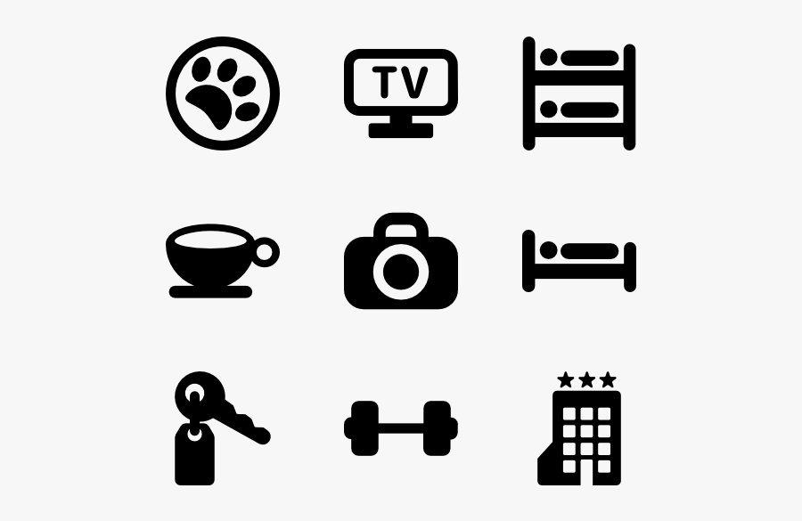 In The Hotel - Hotel Symbols Png, Transparent Clipart