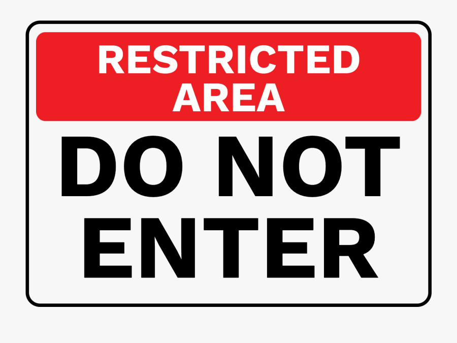 Restricted Area Do Not Enter Sign Australia, Transparent Clipart