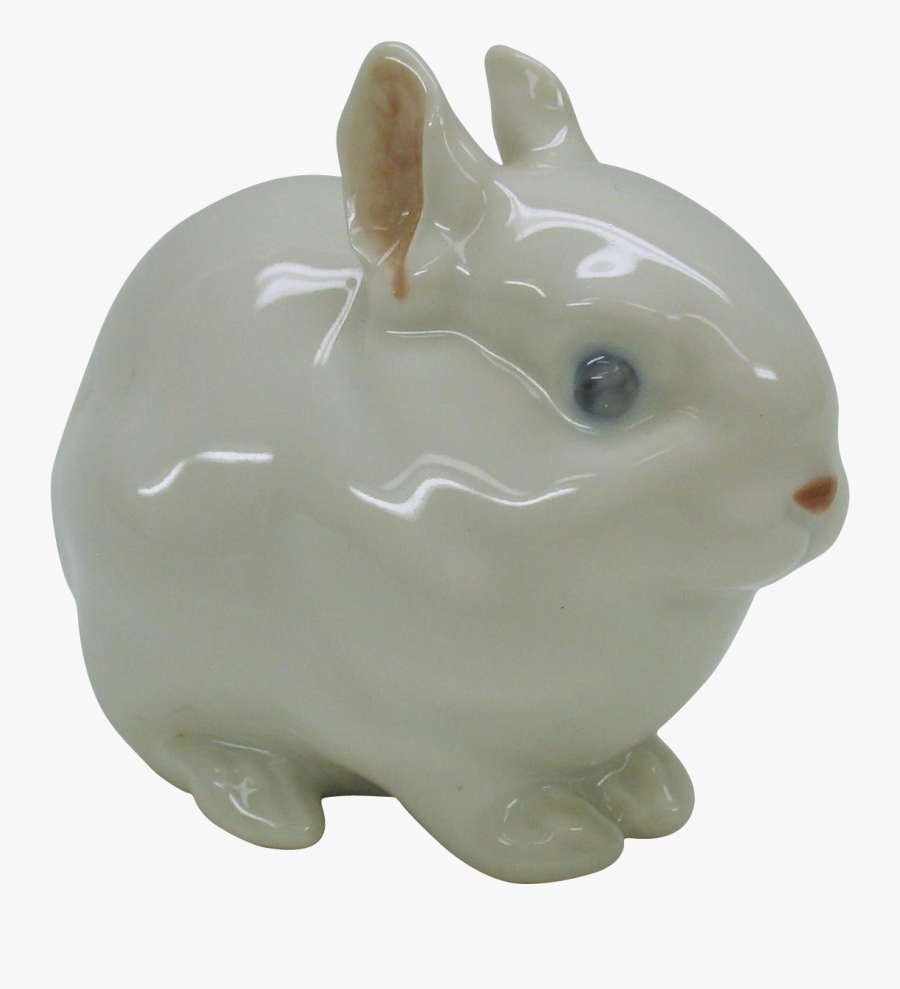 Vintage Royal Copenhagen Porcelain White Baby Gerbil - Figurine, Transparent Clipart