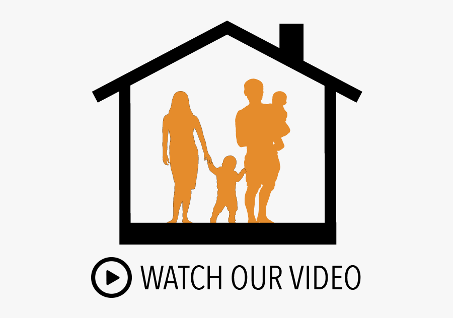 Contractor Clipart House Foundation - Family House Silhouette Png, Transparent Clipart