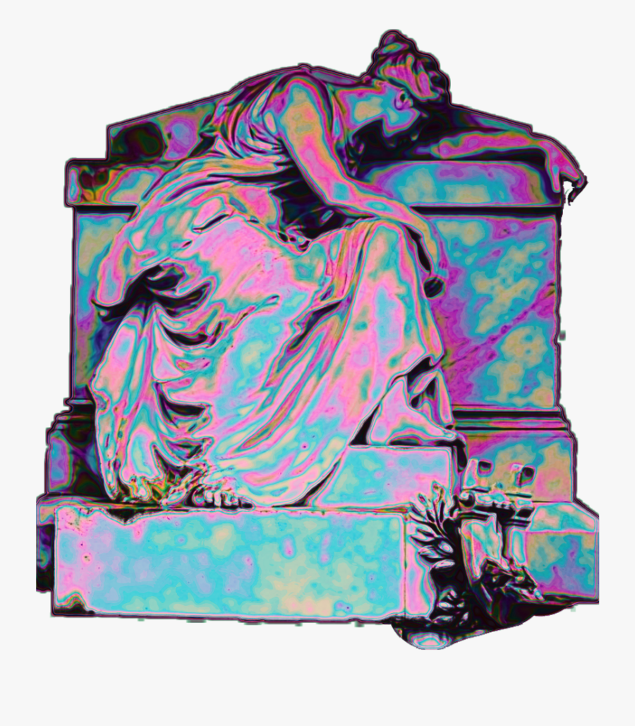 Holographic Grief Mourning Angel Tomb Crying - Garment Bag, Transparent Clipart