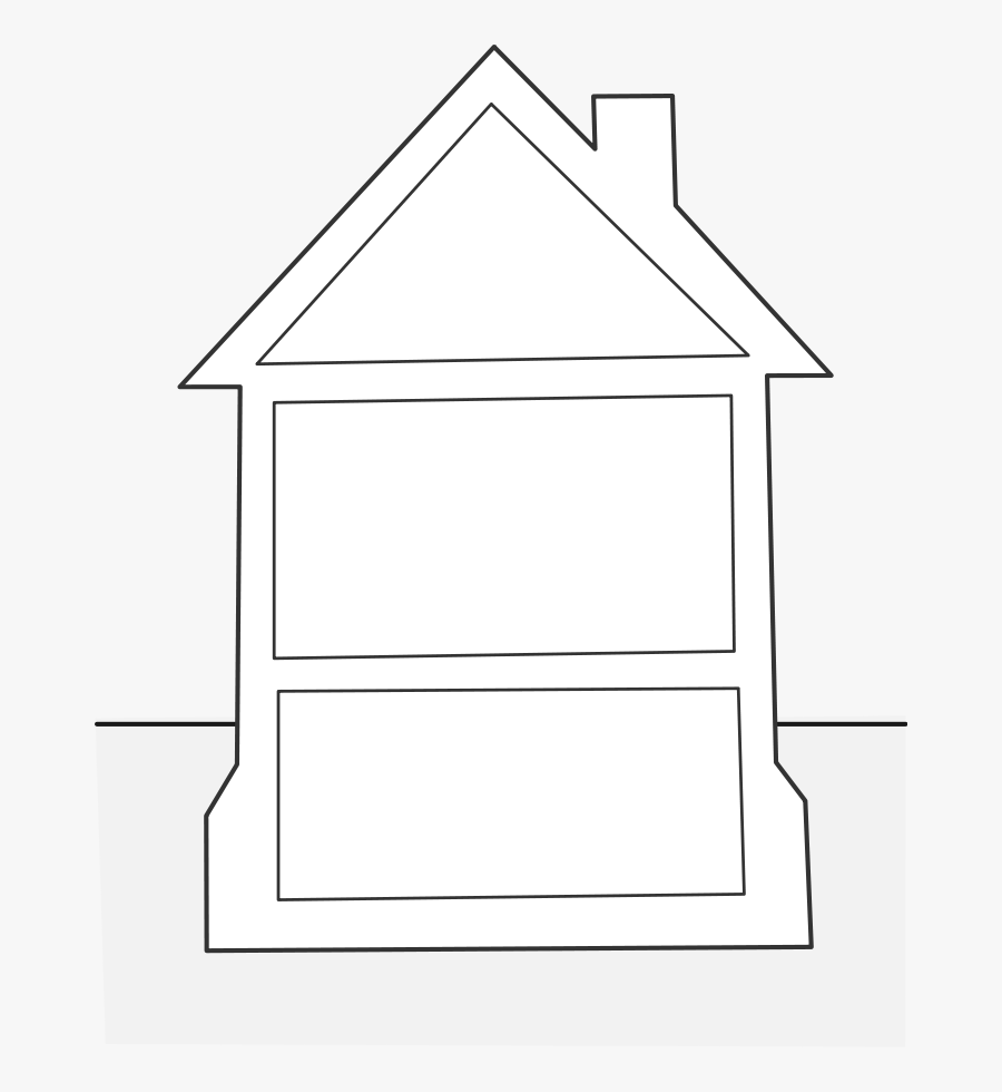 House Outline Clipart Foundation - Graphic Organizer Of Home, Transparent Clipart