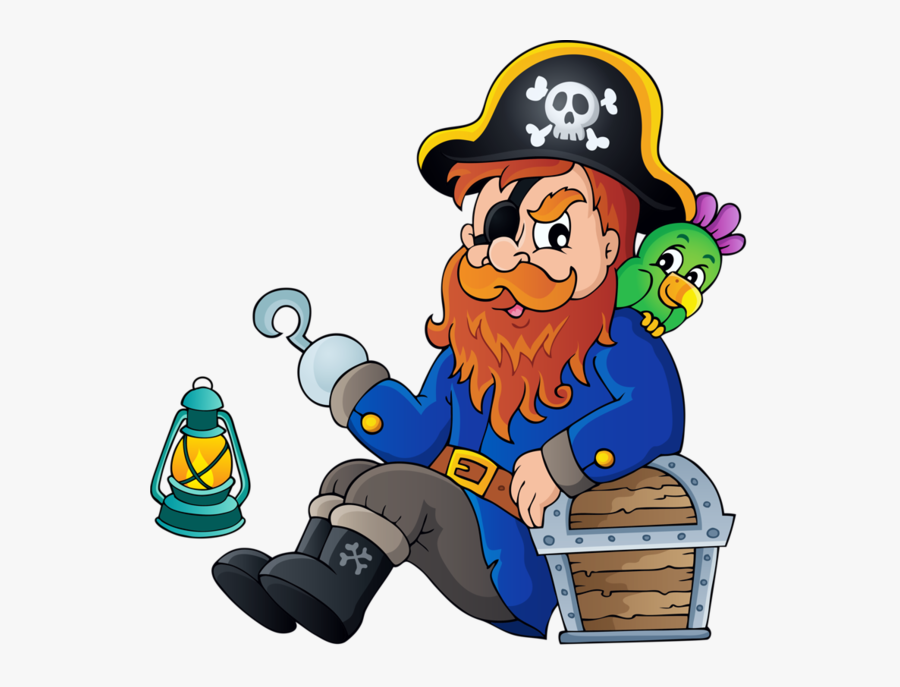 Sitting Pirate, Transparent Clipart