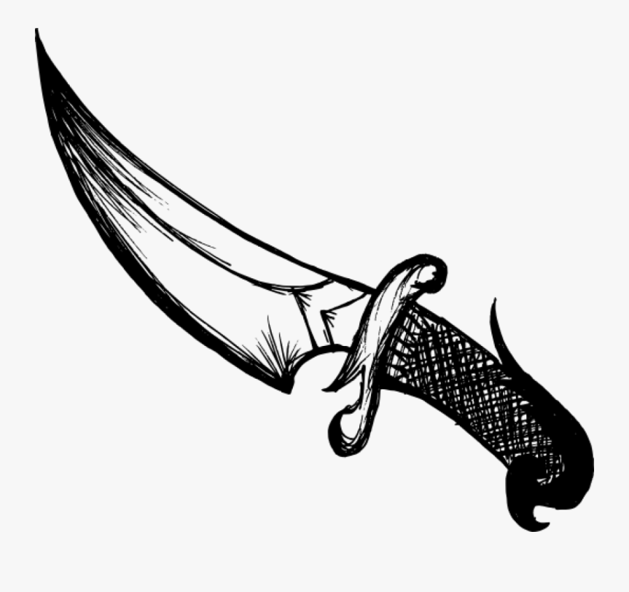 Drawing Png Free Images - Knife Png Black And White, Transparent Clipart