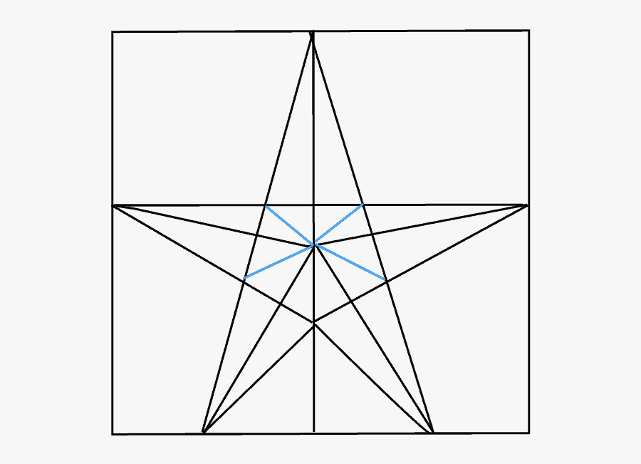 How To Draw Star - Triangle, Transparent Clipart