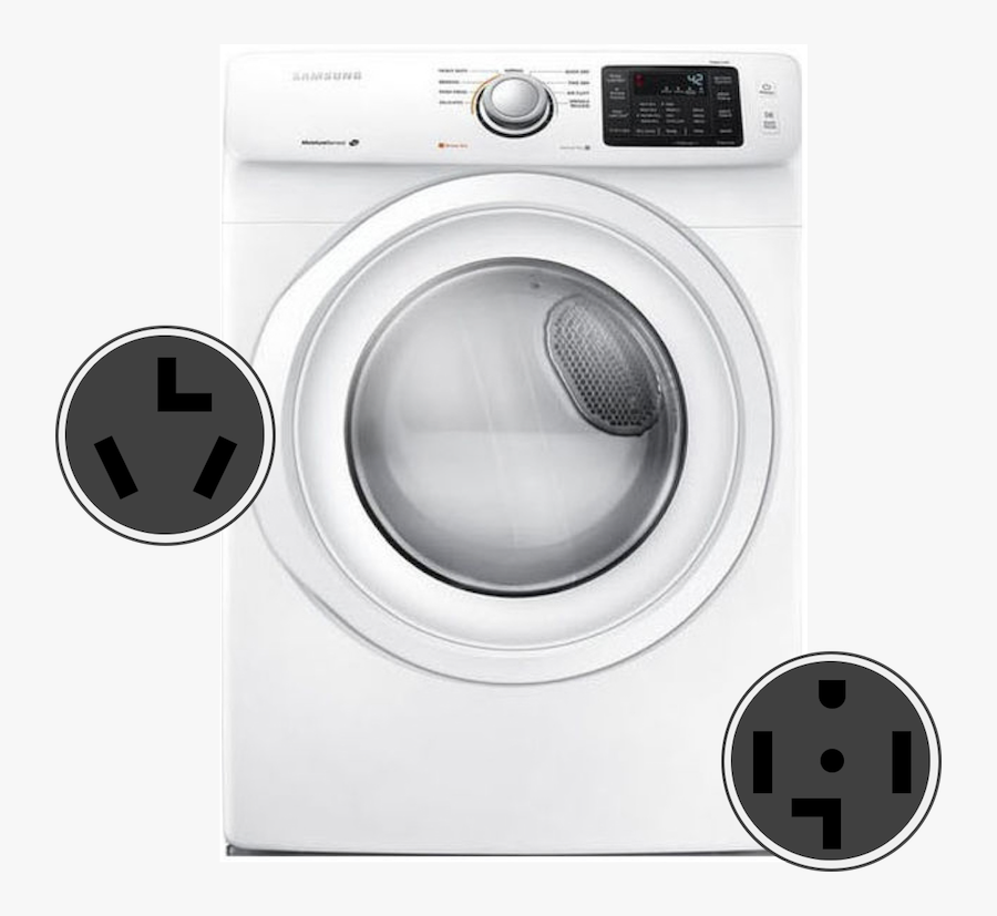 Electric Dryer - Dv42h5000gw Stack, Transparent Clipart