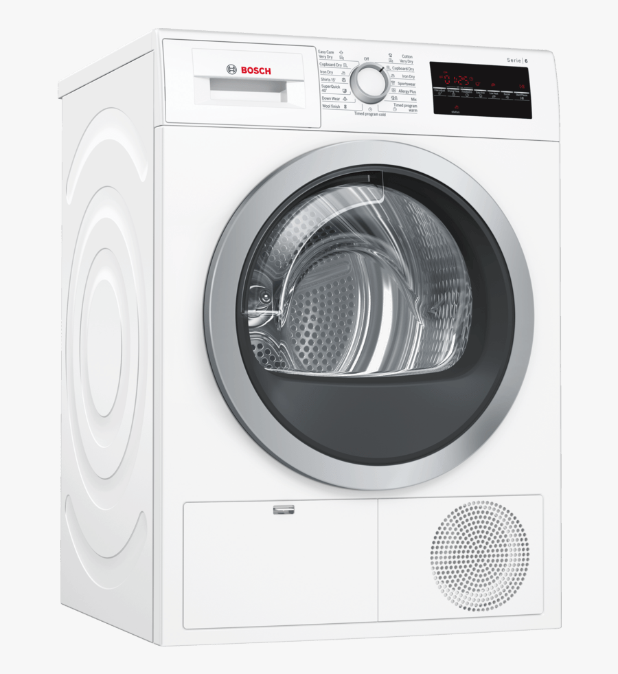 Bosch 8kg Condenser Dryer, Transparent Clipart