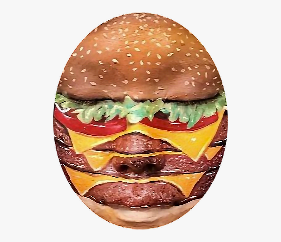 Transparent Burger Clipart - Burger Makeup, Transparent Clipart