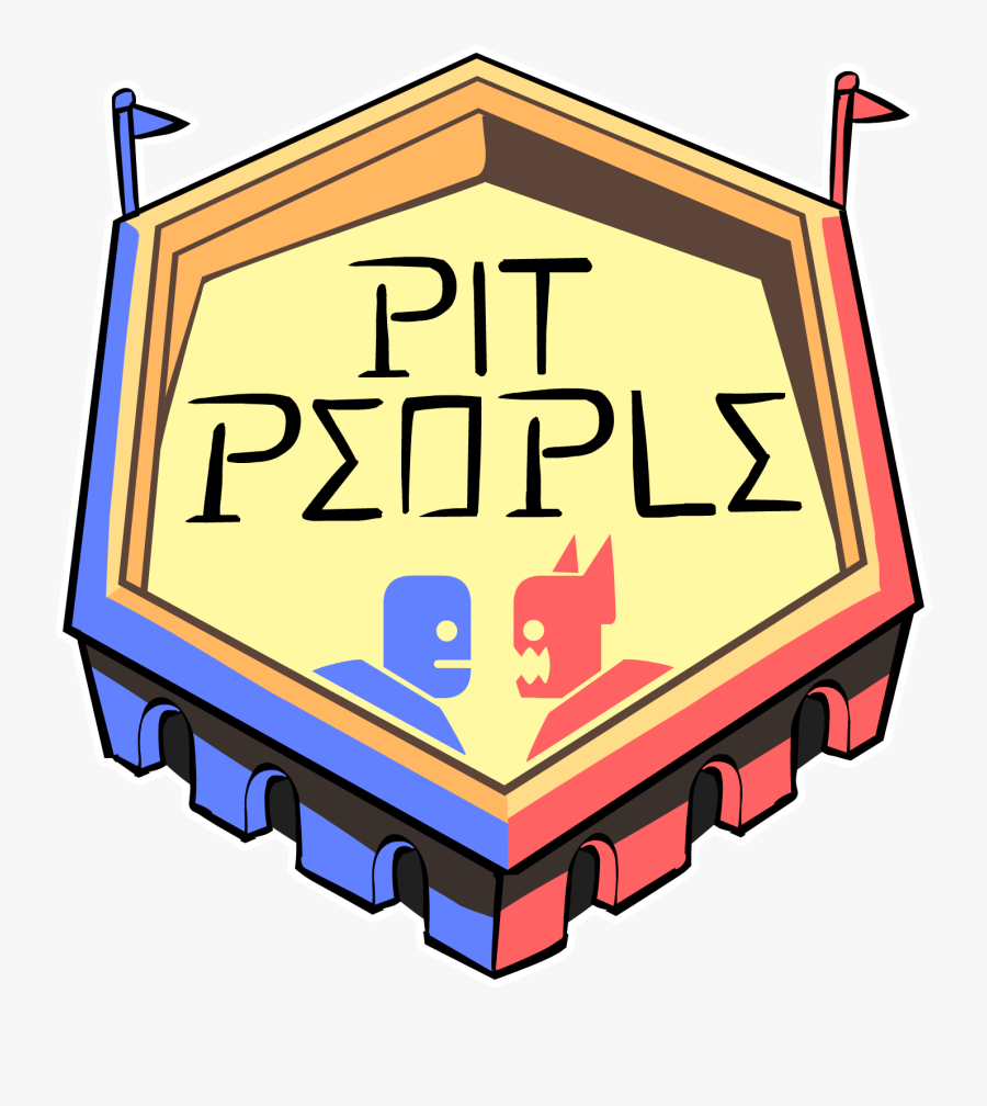 Pit People Logo, Transparent Clipart