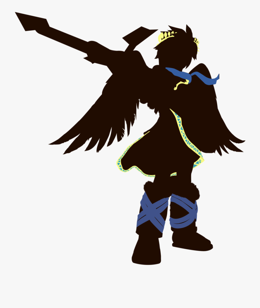 Transparent Pit Clipart - Dark Pit Smash Bros Png, Transparent Clipart