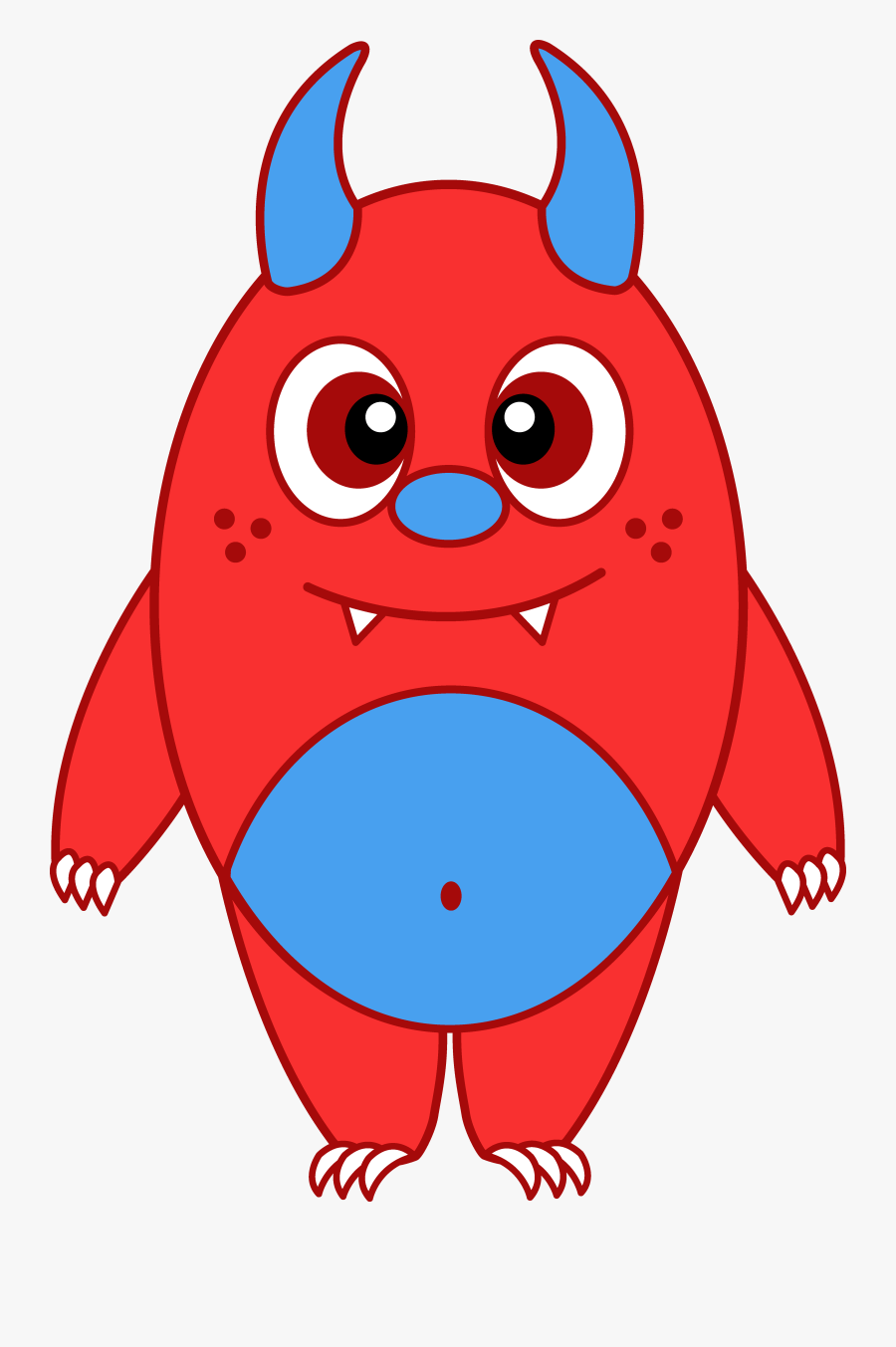 Little Monster Clipart - Purple And Green Monster, Transparent Clipart