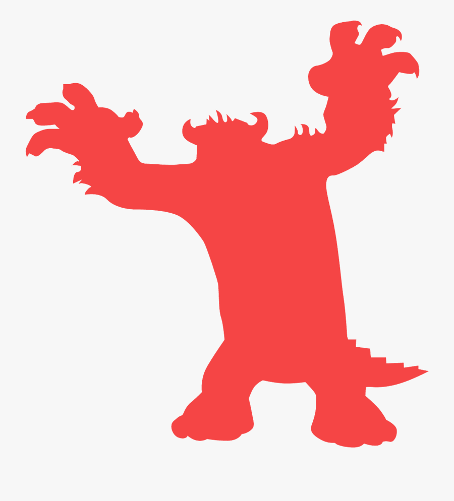 Monster Silhouette, Transparent Clipart