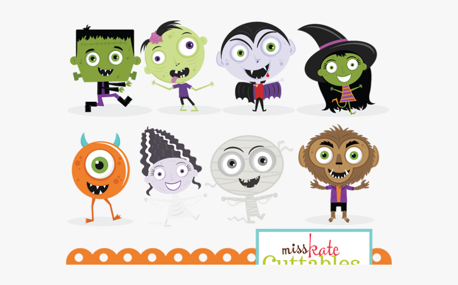 Baby Cute Halloween Monster Clipart, Transparent Clipart