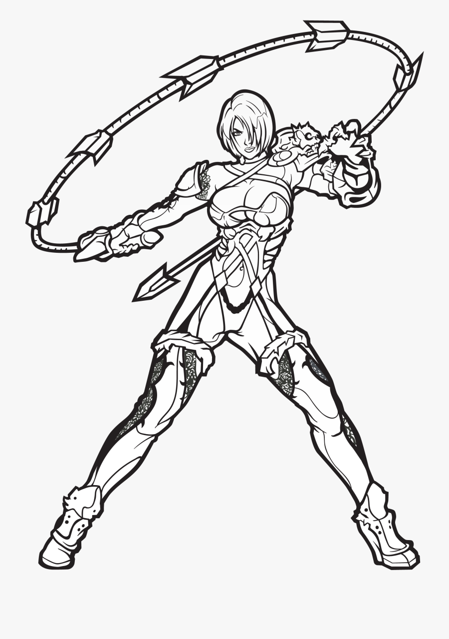 Transparent Soul Calibur Png - Drawing Ivy Soul Calibur, Transparent Clipart