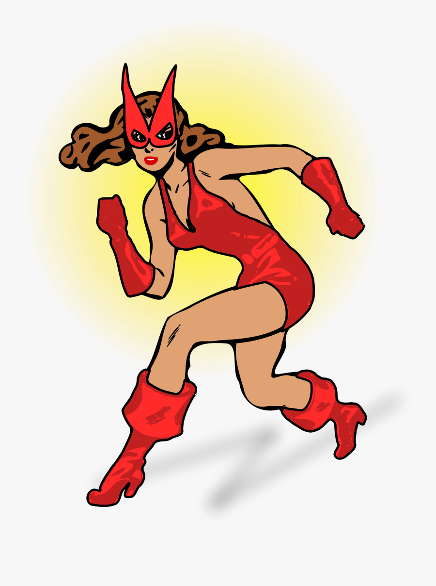 Art,joint,supernatural Creature - Super Heroine Character Vector, Transparent Clipart