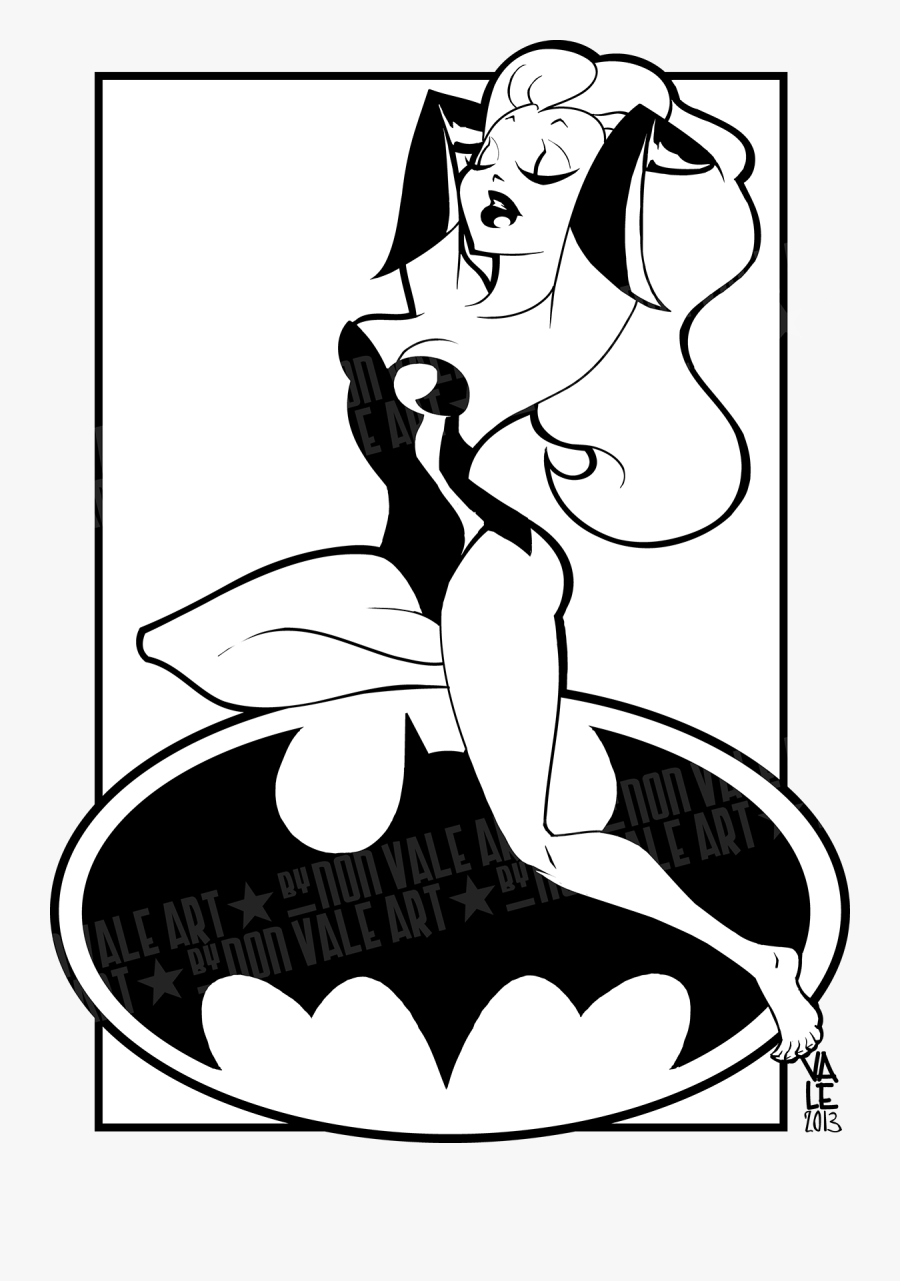 Poison Ivy Batman Clipart Black And White , Png Download - Poison Ivy Bruce Timm, Transparent Clipart