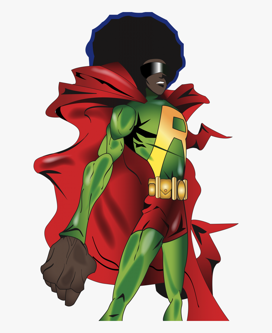 Afroman Kids Space - Super Heroes Afros, Transparent Clipart