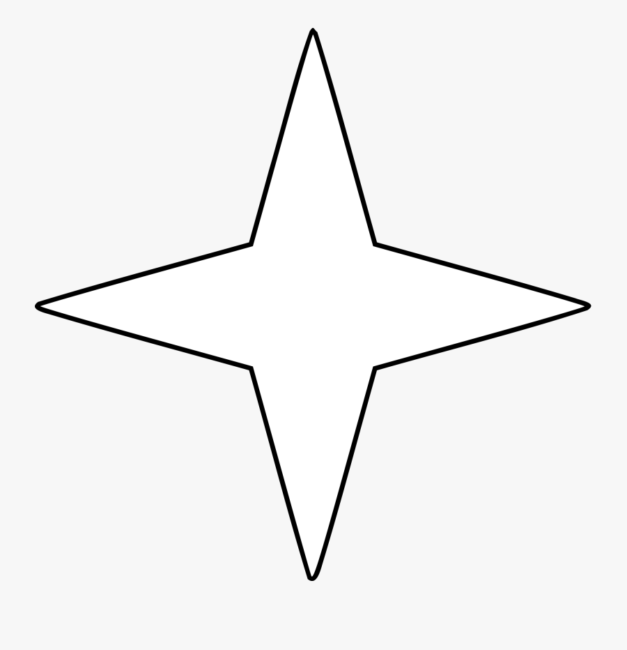 Filefour Points Starsvg Wikimedia Mons Four Pointed - Star With Four Points, Transparent Clipart