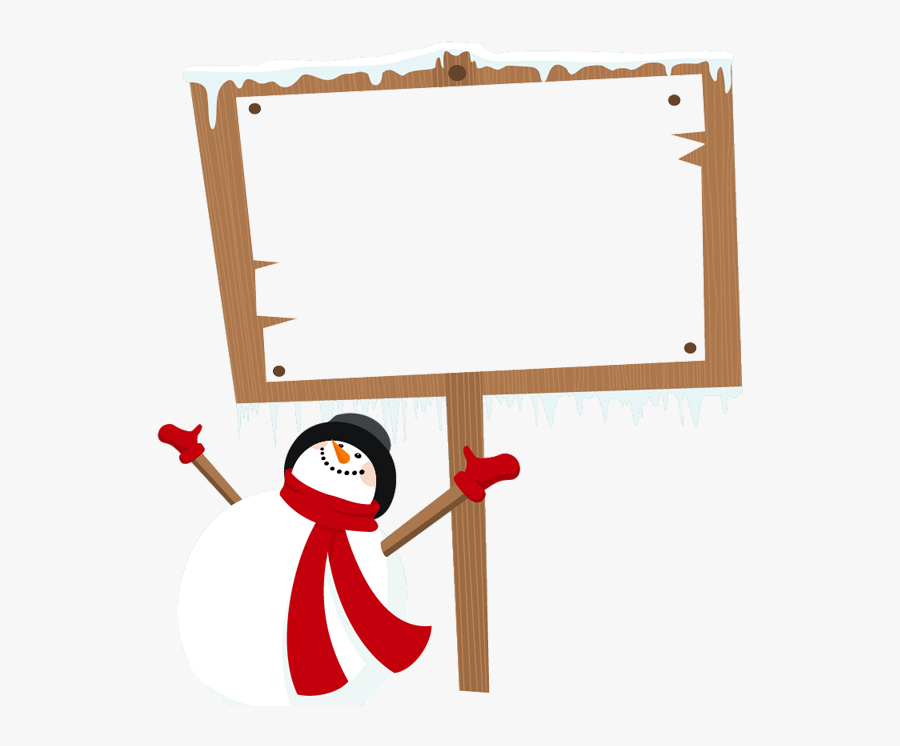 Let It - Blank Sign In Snow Png, Transparent Clipart