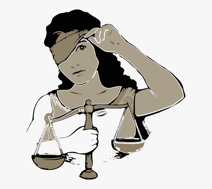 Not Blind Justice - Png Blind Justice, Transparent Clipart