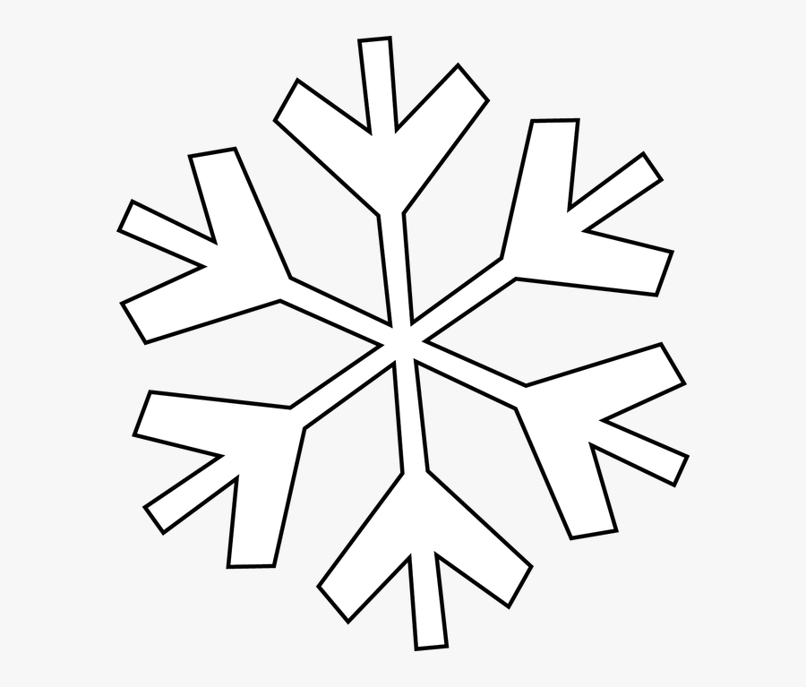 Snowflake Clipart Free Black And White, Transparent Clipart