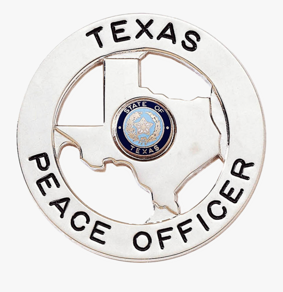 State Of Texas Police Badge - Texas Peace Officer Badge, Transparent Clipart