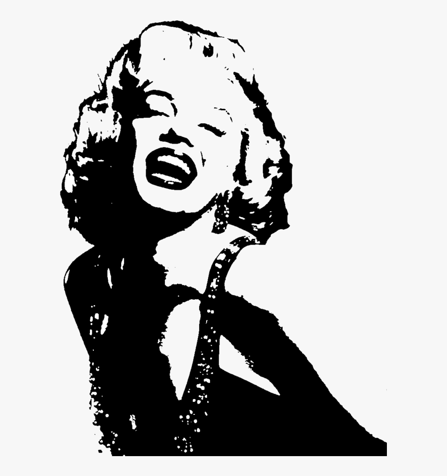 Death Of Marilyn Monroe Stencil - Marilyn Monroe A Singer, Transparent Clipart
