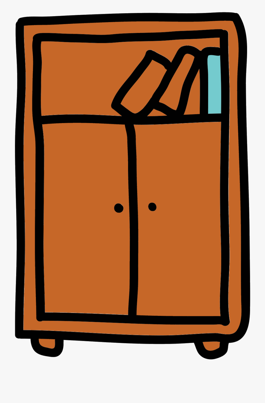 This Icon Is Square In Shape With Two Doors On Front, Transparent Clipart
