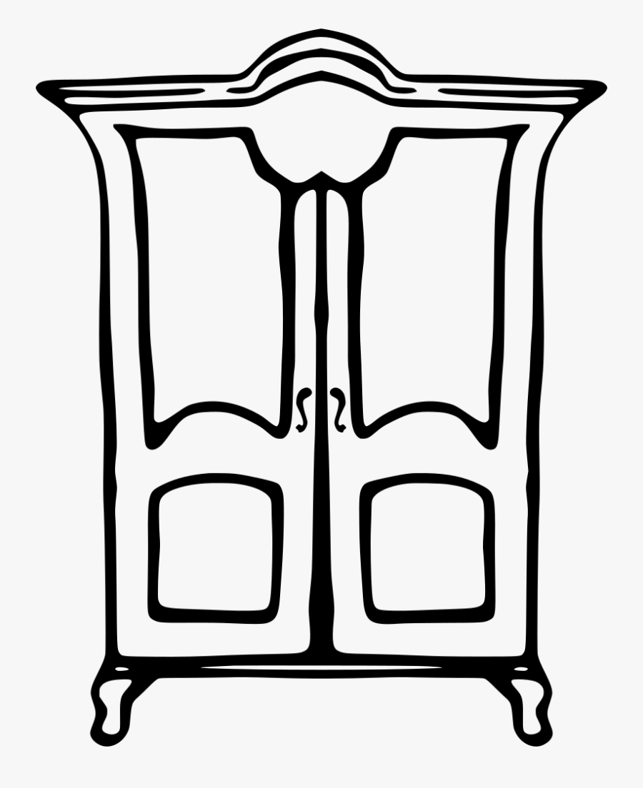 Closet Black And White, Transparent Clipart