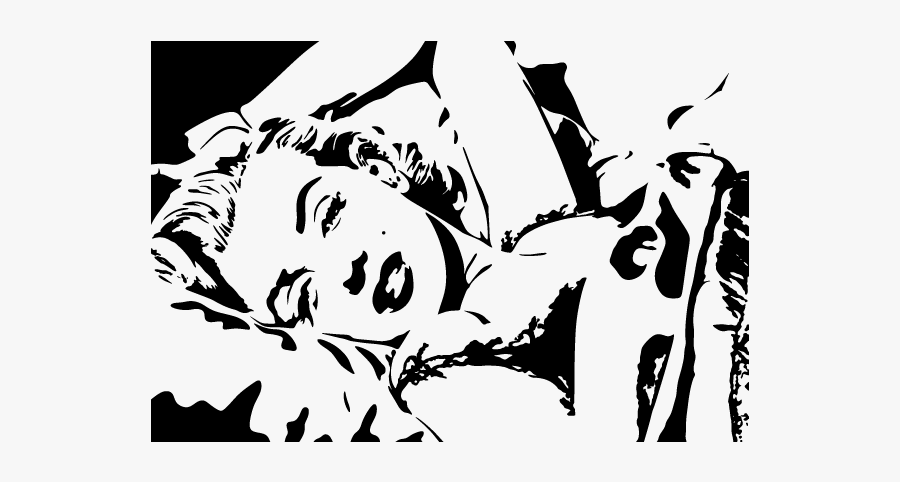 Marilyn Monroe Silhouette, Transparent Clipart