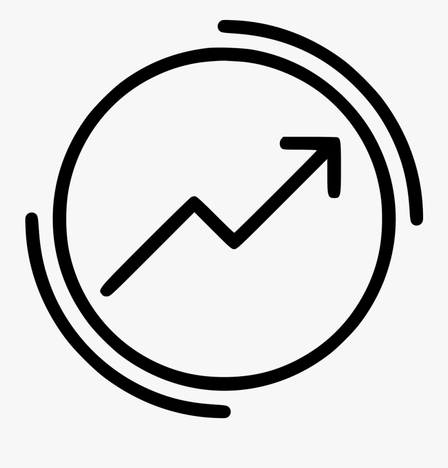Increase Report Circle Round Arrow Comments Clipart - Circle, Transparent Clipart