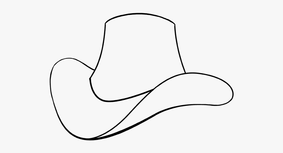 How To Draw A Cowboy Hat - Hat Drawing Images Hd, Transparent Clipart