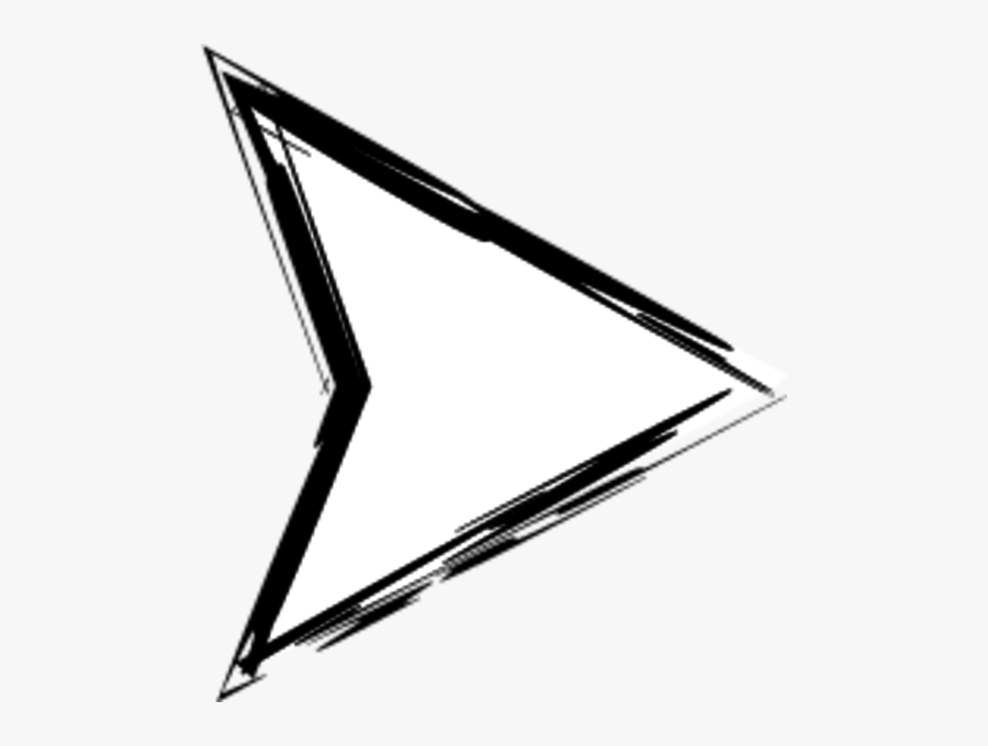 Arrows Sketch - Triangle Sketch Png, Transparent Clipart