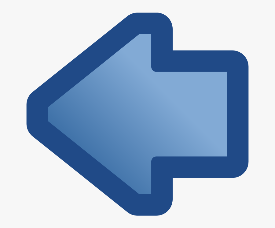 Free Vector Icon Arrow Left Blue Clip Art, Transparent Clipart