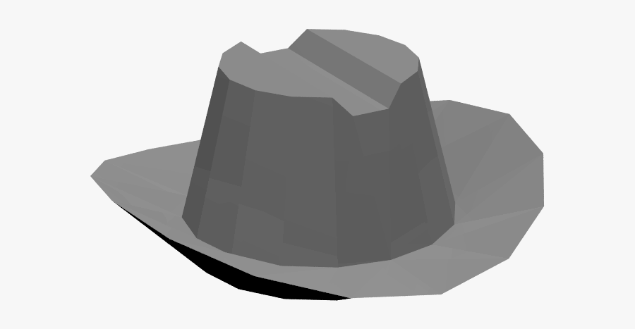 Lego Black Cowboy Hat - Fedora, Transparent Clipart