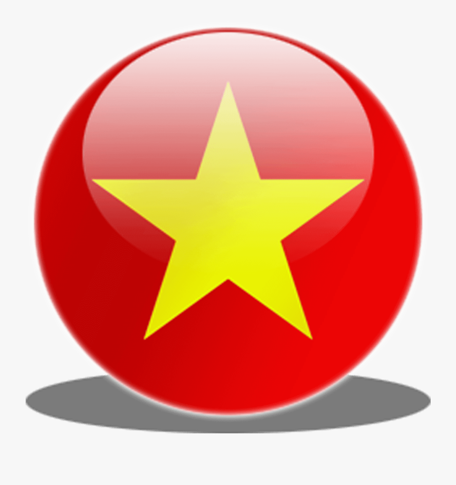 Circle Vietnam Flag Png, Transparent Clipart