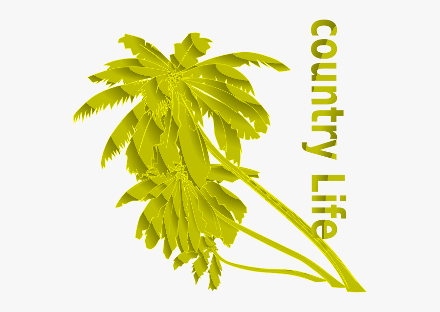 Palm Leaf Png Pink, Transparent Clipart