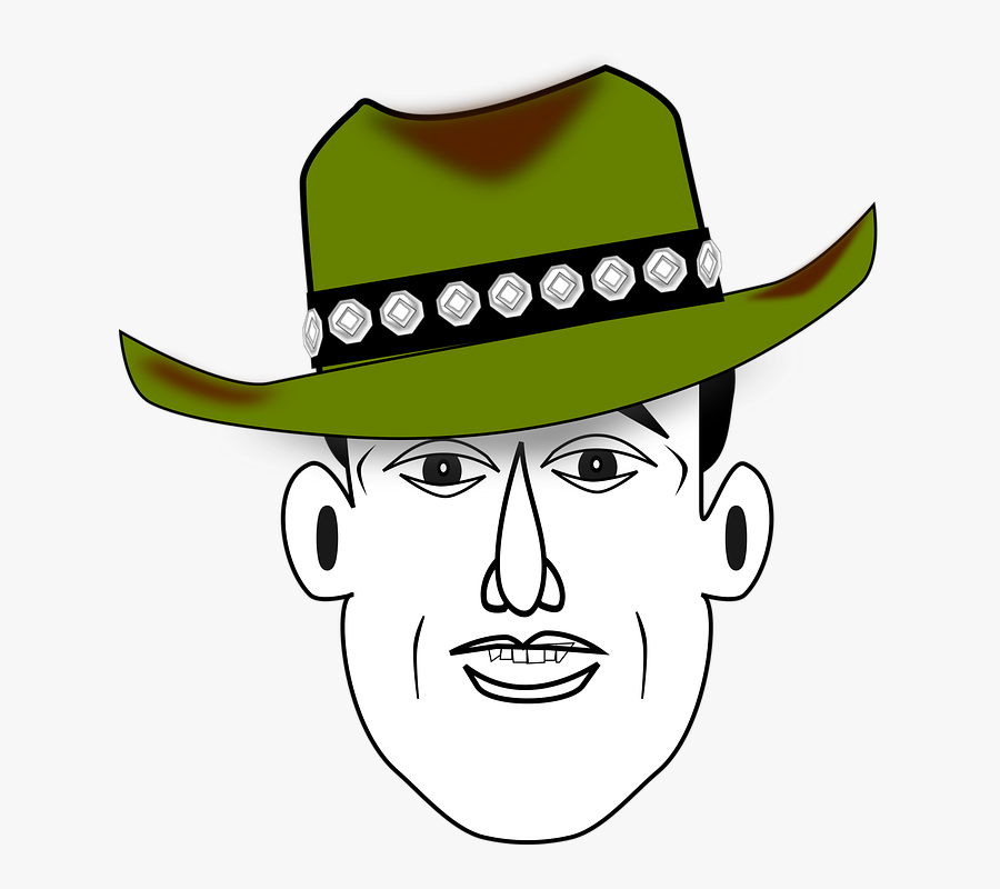 Cartoon Topi Cowboy, Transparent Clipart