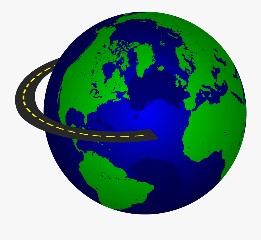 Transparent Planet Png - America And Europe Globe, Transparent Clipart