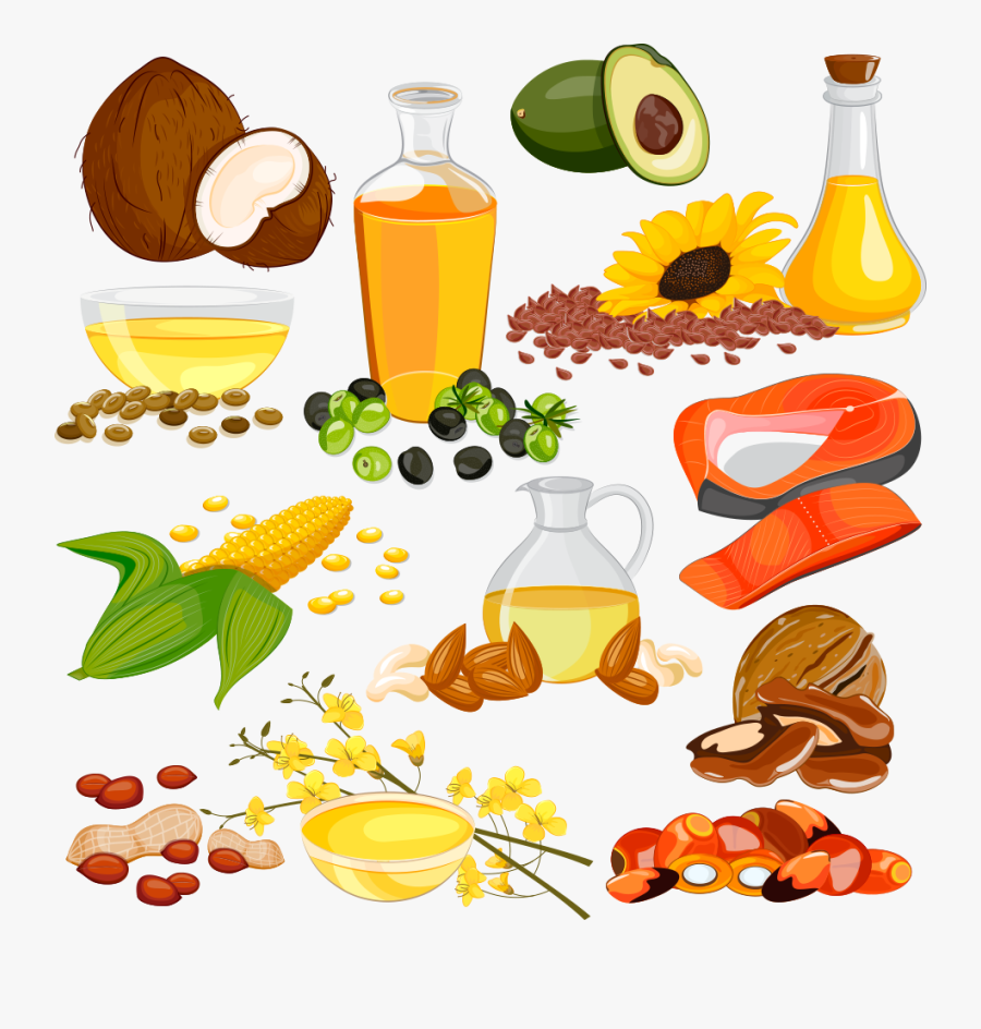 Cooking Oil Unsaturated Fat Clip Art - Different Sources Of Oil, Transparent Clipart