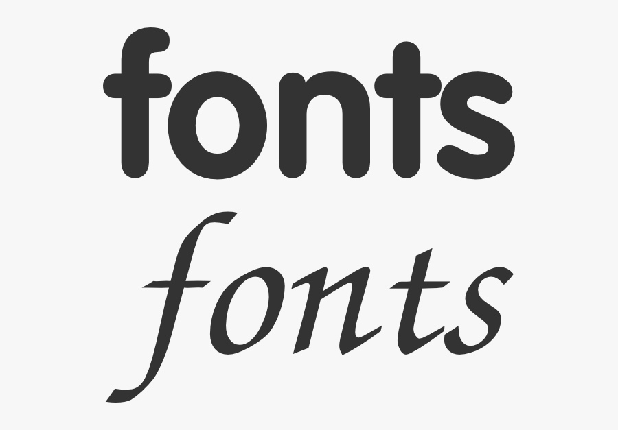 Different Fonts Svg Clip Arts, Transparent Clipart