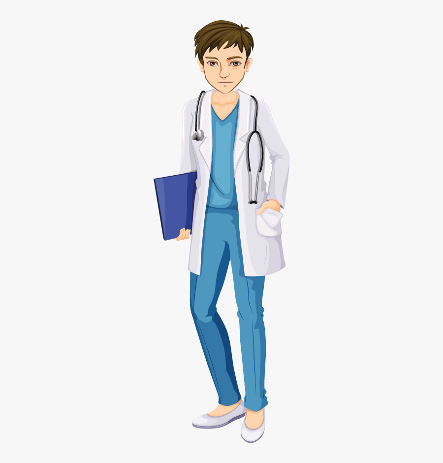 Easy Drawing Of A Girl Doctor, Transparent Clipart