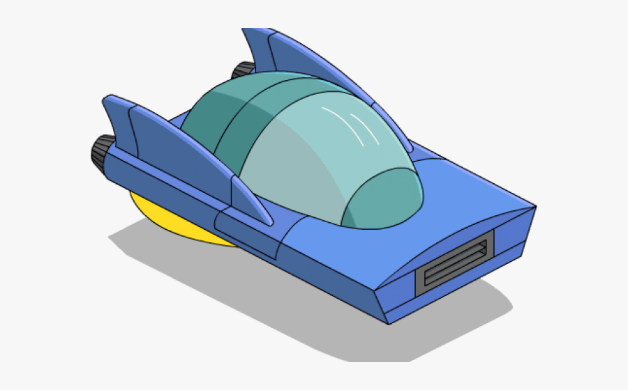 Blue Car Clipart Futuristic Car - Hover Car Transparent, Transparent Clipart
