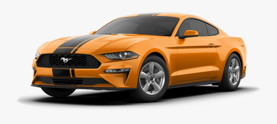 Orange Ford Mustang Png Image - Ford Mustang 2019 Png, Transparent Clipart