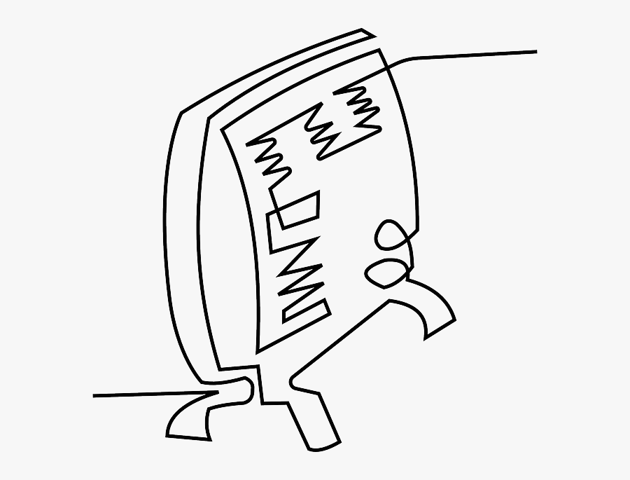 Clipart Student Outline - Heater Clipart Black And White, Transparent Clipart