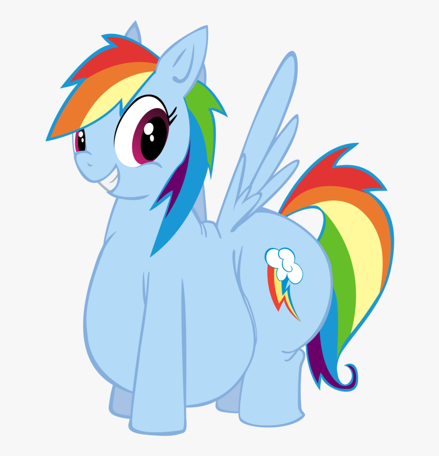 Fat, Obese, Rainbow Dash, Safe, Secretgoombaman12345, - Rainbow Dash Png Fat, Transparent Clipart