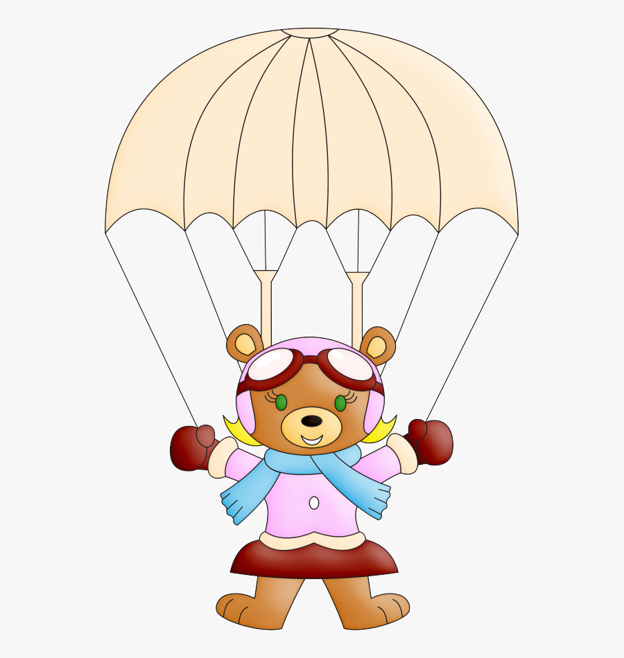 Ursinha Aviadora Menina Png, Transparent Clipart