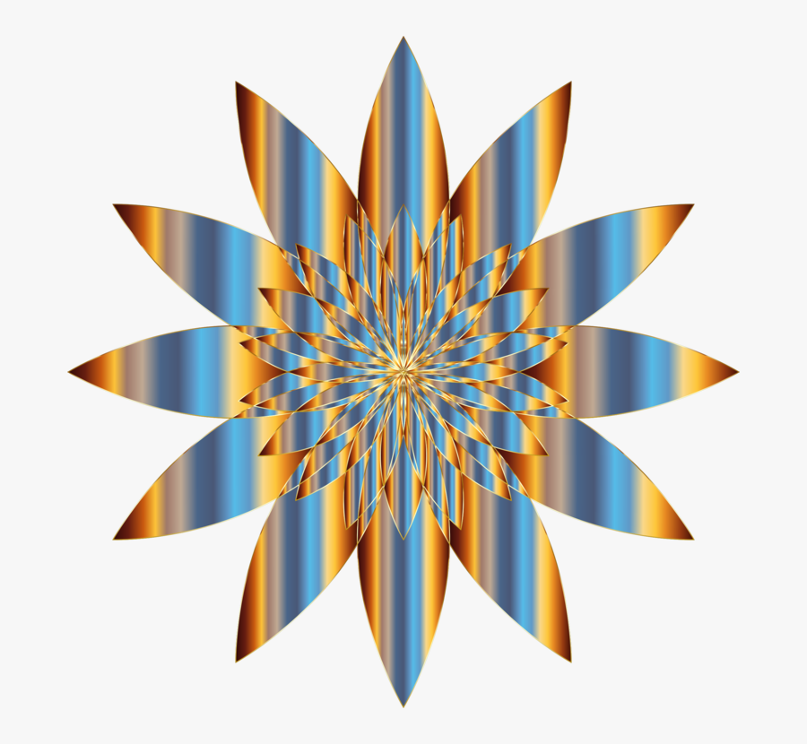 Flower,symmetry,line - Graphic Design, Transparent Clipart